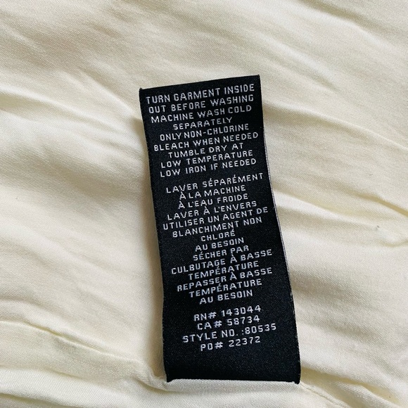 7 FOR ALL MANKIND Women's Off-White Zip-Up Eyelet Sleeves Bomber Jacket Size S - Picture 8 of 8